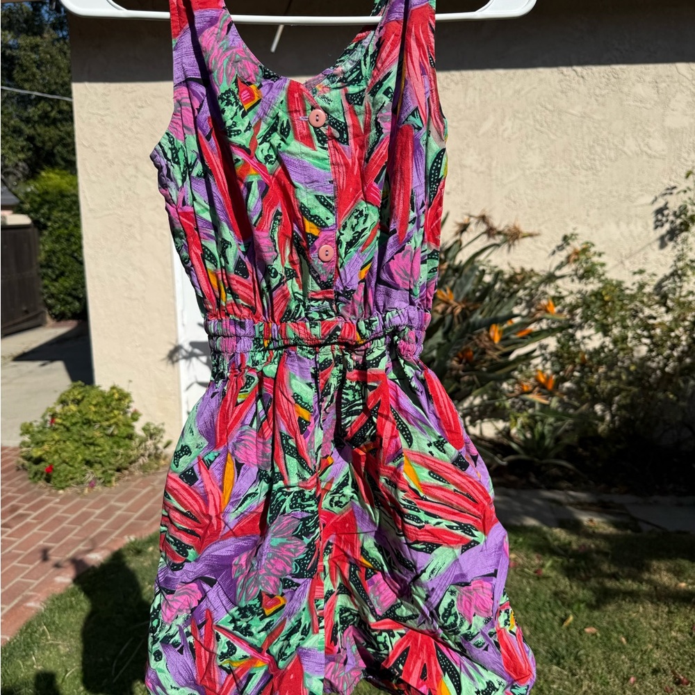 Vintage playsuit (skort) with pockets